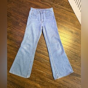 Rare TRUE 1970s Cheri Amour Bell Bottom Jeans | High Rise Vintage Flares